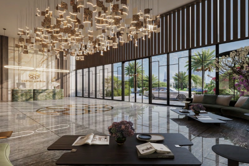 Stilvolle Ein-Schlafzimmer-Wohnung mit Laden, Pool und modernem Design