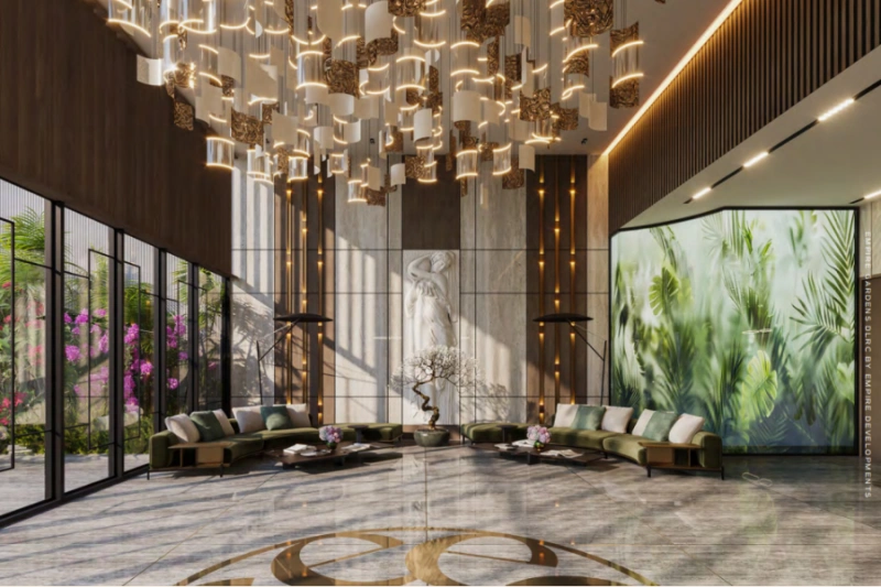 Stilvolle Ein-Schlafzimmer-Wohnung mit Laden, Pool und modernem Design