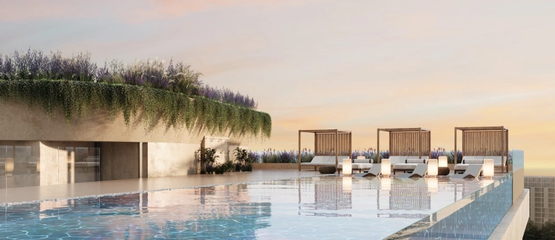 Luxus pur: Single-Apartment mit Rooftop Pool und Outdoor Cinema!