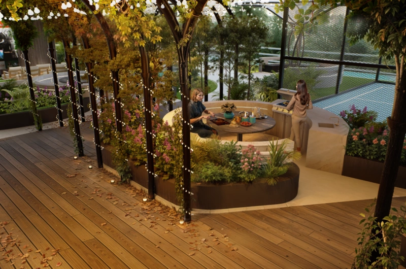 Luxuriöses 2-Zimmer-Apartment mit Gartenblick in exklusiver Lage