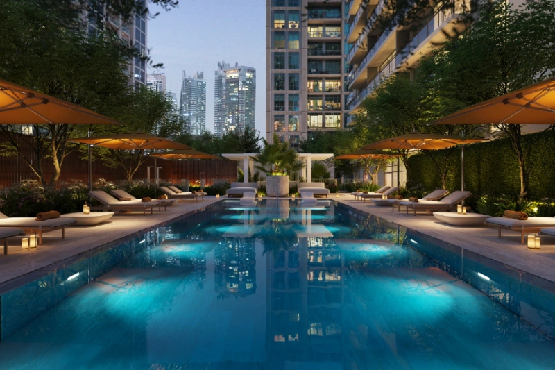 Luxuriöses Penthouse mit fünf Schlafzimmern, Pool und Panoramablick