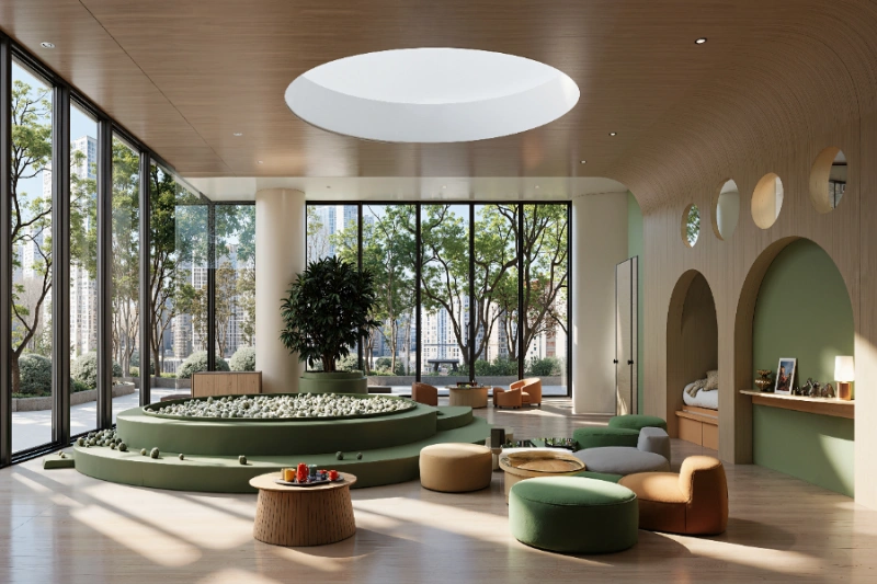 Penthouse mit Drei-Zimmer-Wohnung