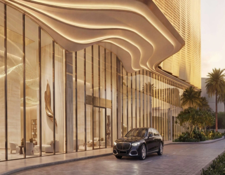 Stilvolles Ein-Zimmer-Apartment mit zusätzlichem Bad in modernem Design