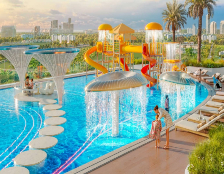 Stilvolles Ein-Zimmer-Apartment mit zusätzlichem Bad in modernem Design