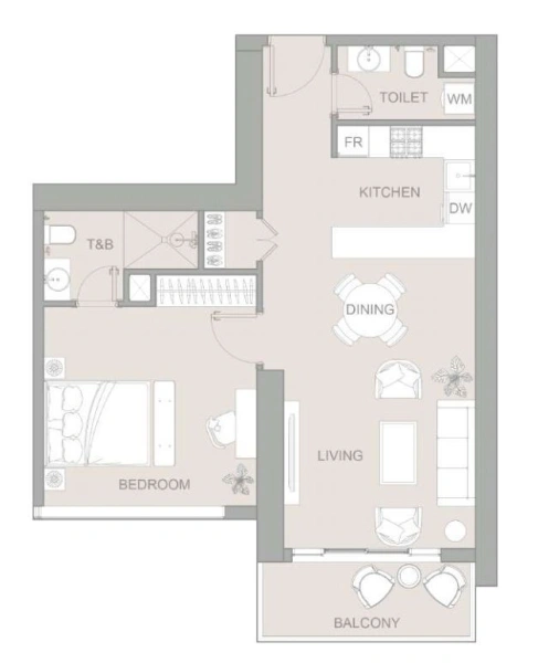 Charmante 1-Zimmer-Wohnung mit bodentiefen Fenstern & Regendusche in Bestlage!
