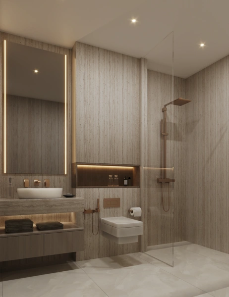 Geräumiges und stilvolles 2-Zimmer-Apartment in beeindruckendem Design.