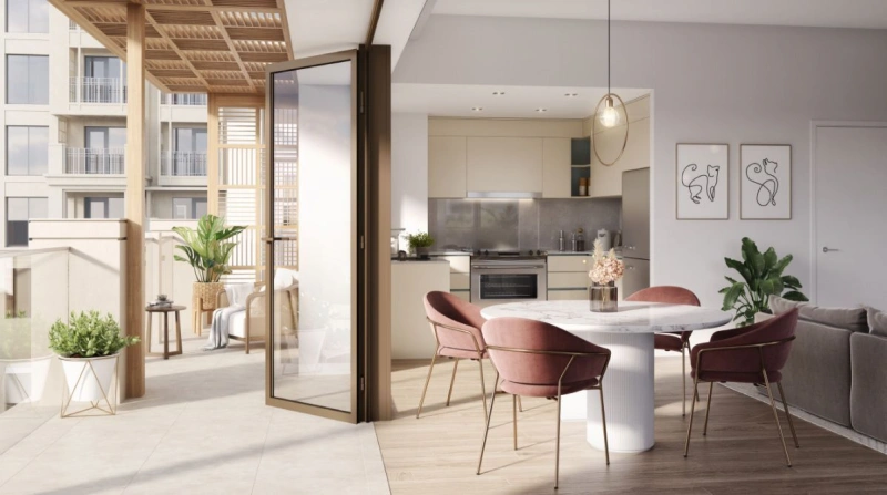 Luxuriöse 2-Zimmer Wohnung mit Terrasse am Creek Harbour