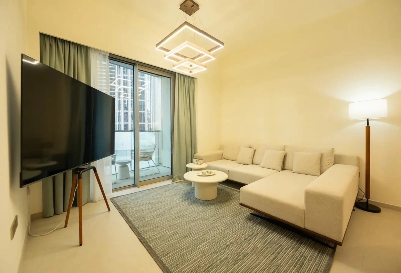 Moderne Wohnung mit Blick auf den Burj Khalifa, großzügig geschnitten und luxuriös ausgestattet!