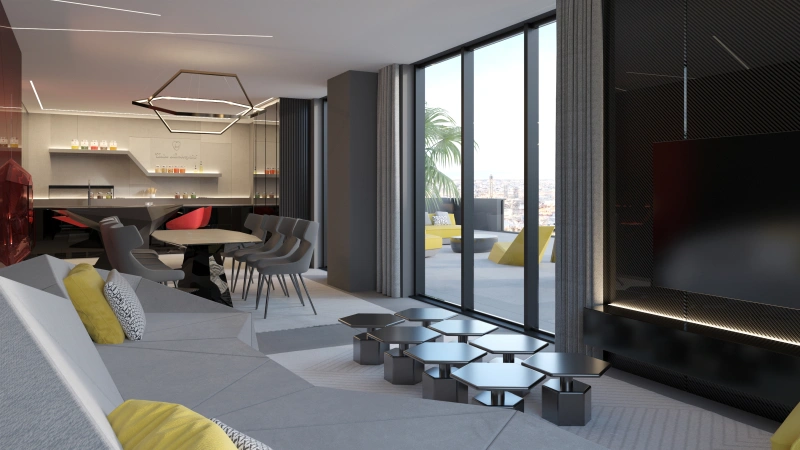 Elegantes Design und smartes Wohnen in luxuriösem 3-Zimmer-Apartment