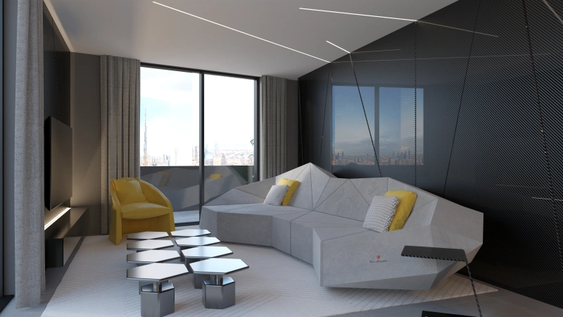 Elegantes Design und smartes Wohnen in luxuriösem 3-Zimmer-Apartment