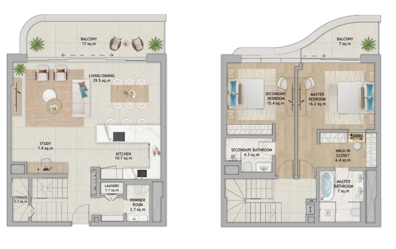 Gemütliche 2-Zimmer-Duplex Wohnung mit Parkettböden in zentraler Lage!