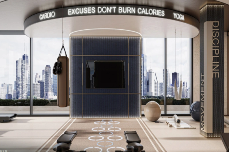 Stilvolles Ein-Zimmer-Apartment mit modernem Design