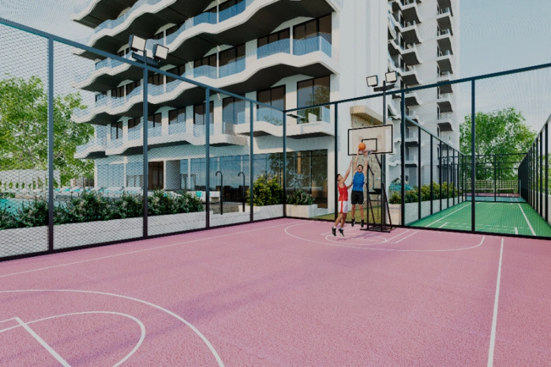 Stilvolles Ein-Zimmer-Apartment mit modernem Design