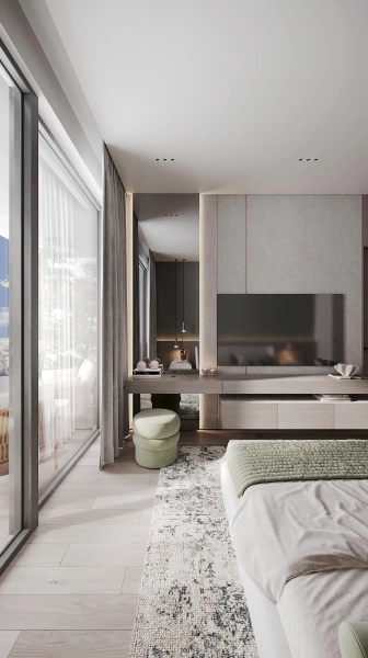 Modernes Apartment mit 1 Schlafzimmer: Ladestation für E-Autos und Dachkino!