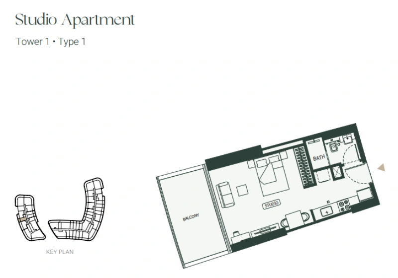 Exquisite studio apartment with community views in Binghatti Hills, Dubai Science Park
