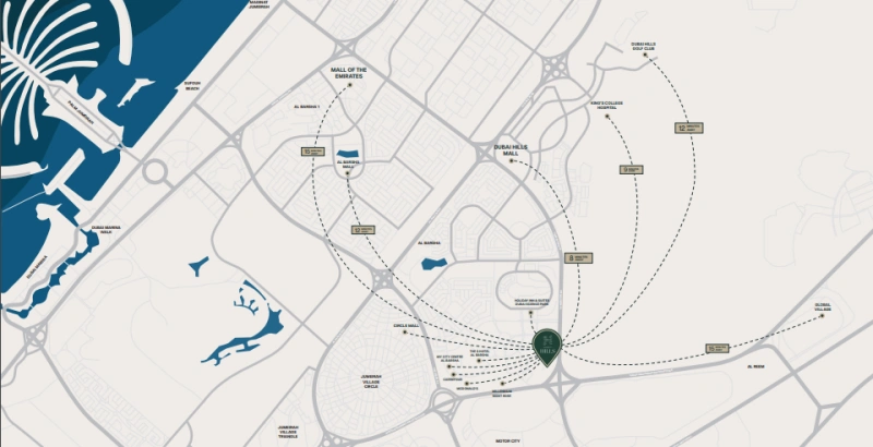 Exquisite studio apartment with community views in Binghatti Hills, Dubai Science Park