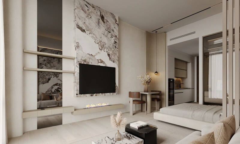 Exquisite studio apartment with community views in Binghatti Hills, Dubai Science Park