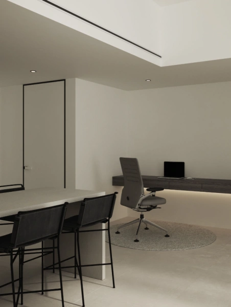 Moderne Studio Wohnung mit Blick auf skyline und Rooftop Infinity Pool!