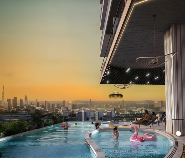 Luxuriöses Duplex-Apartment mit privatem Pool, drei Balkonen und separatem Dienstzimmer