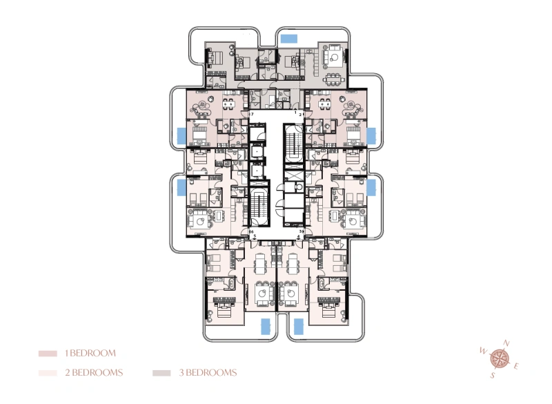 Moderne 2-Zimmer Wohnung mit privatem Jacuzzi auf dem Balkon