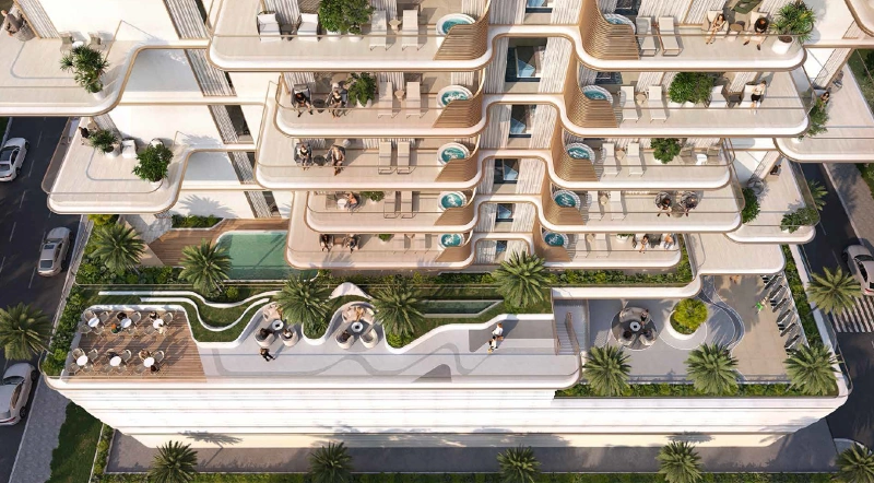 Moderne 2-Zimmer Wohnung mit privatem Jacuzzi auf dem Balkon