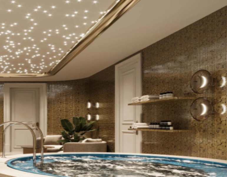 Luxuriöse Drei-Zimmer-Wohnung mit modernem Design