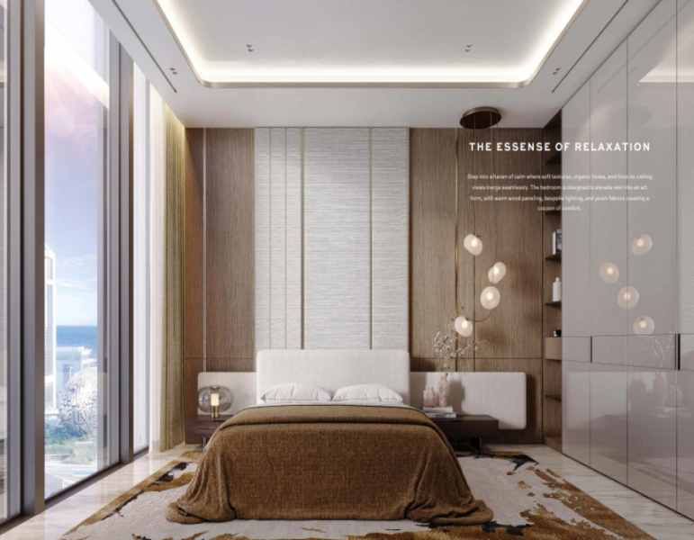 Luxuriöse Drei-Zimmer-Wohnung mit modernem Design