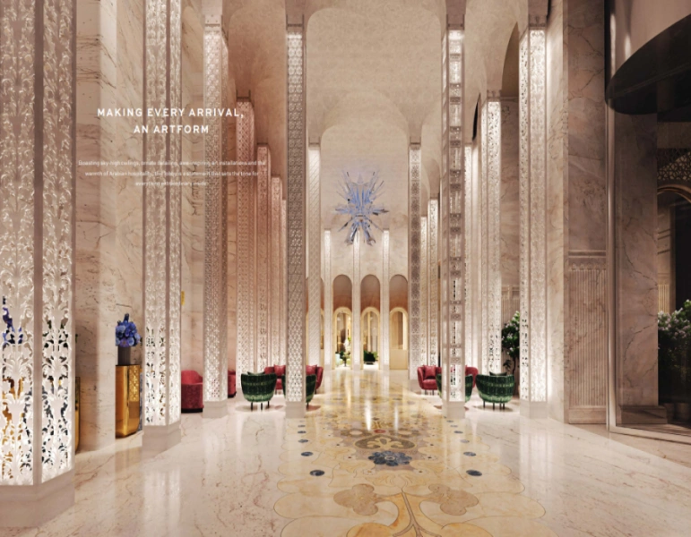 Luxuriöse Drei-Zimmer-Wohnung mit modernem Design