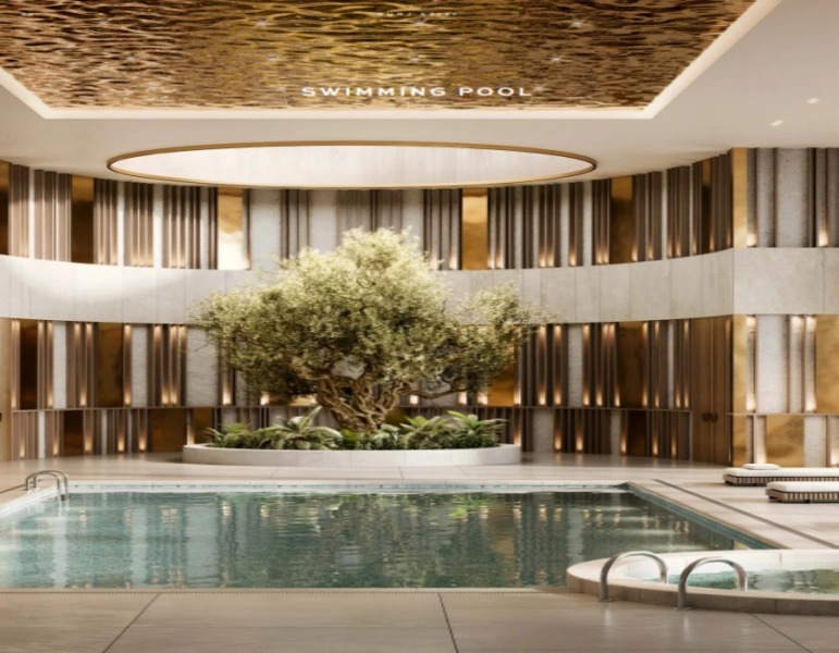 Luxuriöse Drei-Zimmer-Wohnung mit modernem Design