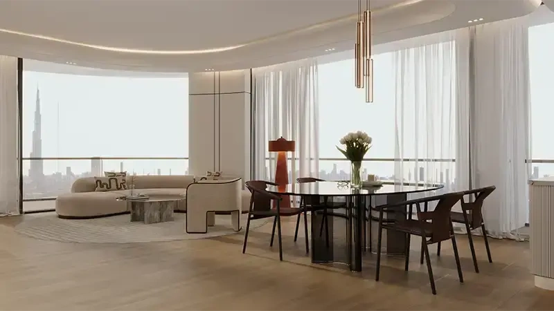 Luxuriöses Studio mit Blick auf den Kanal und den Burj Khalifa - dein Traumziel in Dubai!