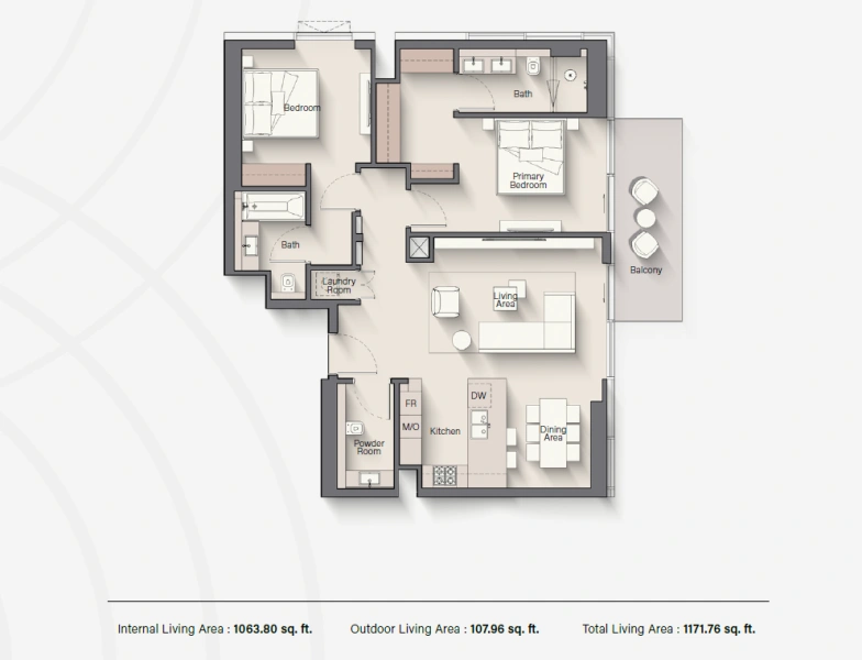 Geräumige 2-Zimmer Wohnung mit riesigem Grundriss in Toplage