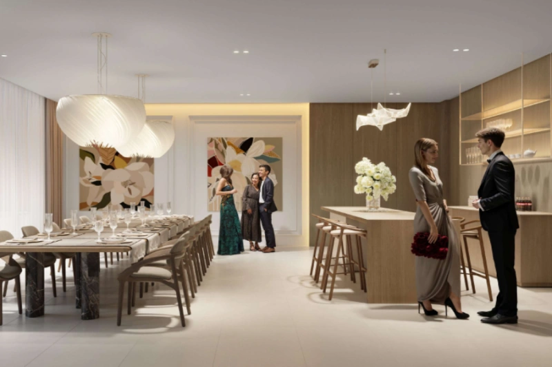 Modernes Studio-Apartment mit schlankem Design