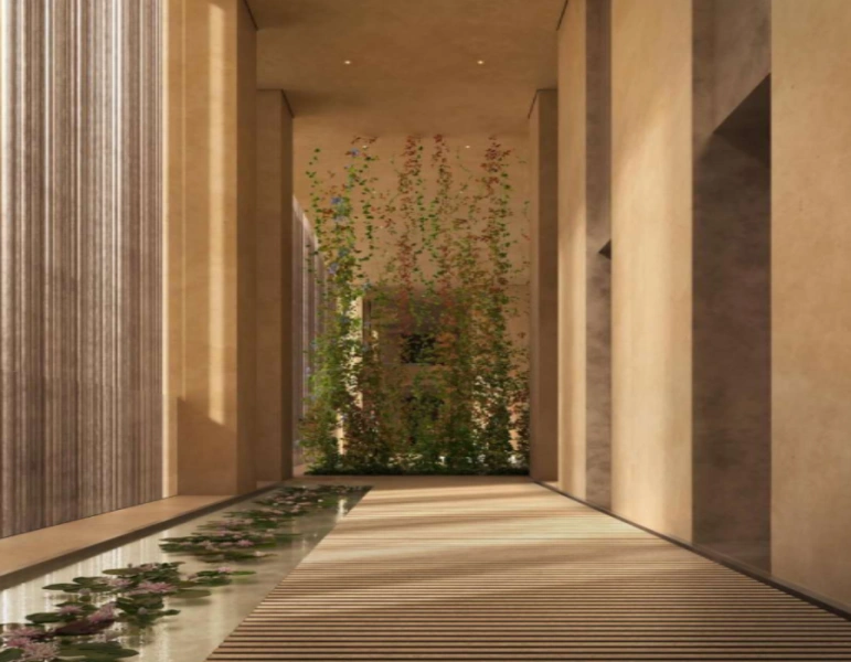 Stilvolles Duplex-Apartment mit drei Schlafzimmern und Pool - mit modernem Design