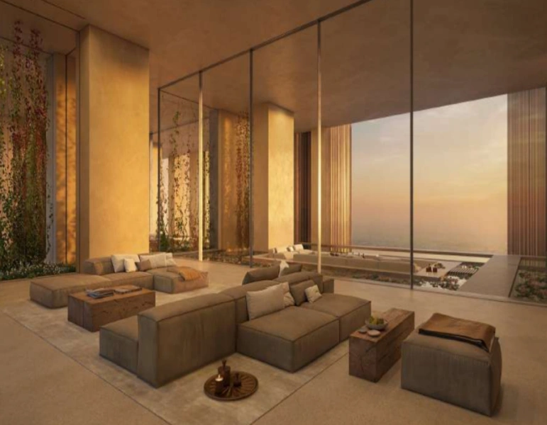 Stilvolles Duplex-Apartment mit drei Schlafzimmern und Pool - mit modernem Design