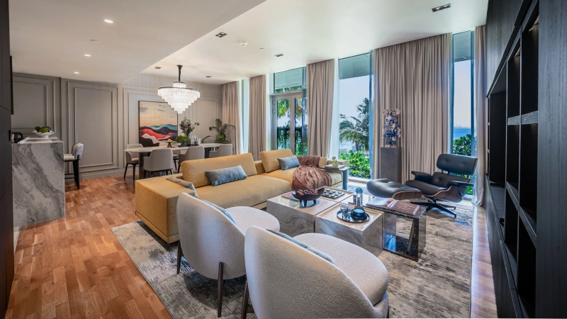 Moderne 3-Zimmer-Wohnung mit Meerblick und Blick auf den Park - Ihr neues Zuhause am Wasser!