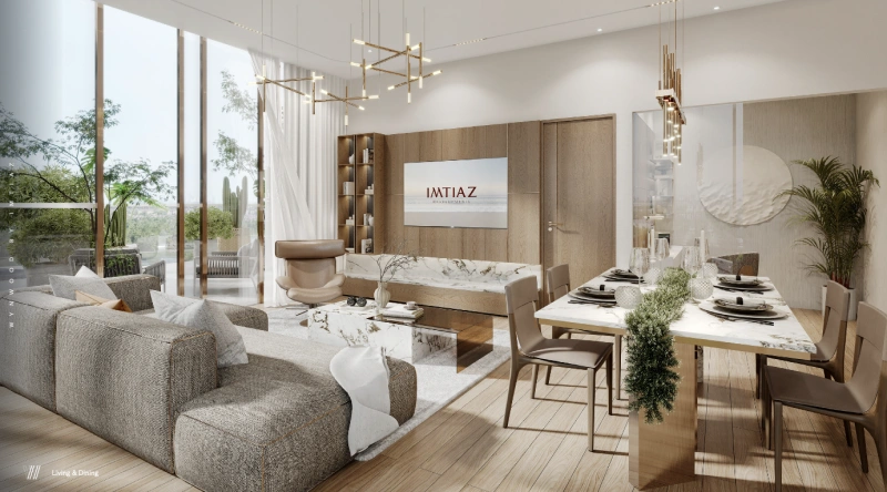 Modernes 1-Schlafzimmer-Apartment mit Arbeitszimmer auf der neuesten Insel