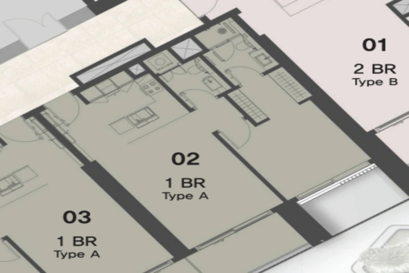 Appartement mit einem Schlafzimmer