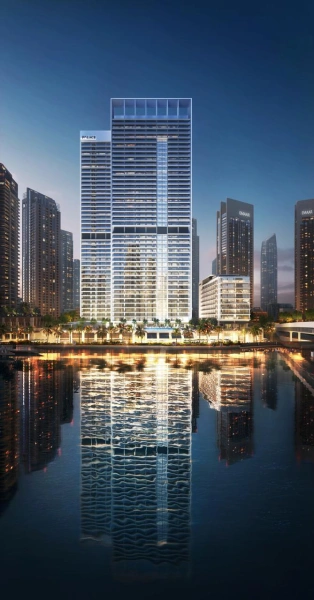 Luxuriöse 3-Zimmer-Wohnung mit Blick auf Vida Beach Resort in Palace Residence Creek Harbour