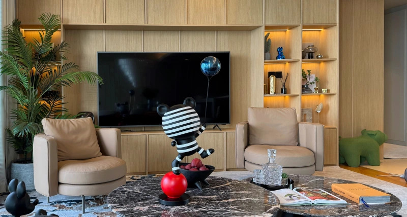 Luxuriöses Apartment mit 3 Schlafzimmern und großem Balkon mit Meerblick in Bluewaters Residences 4