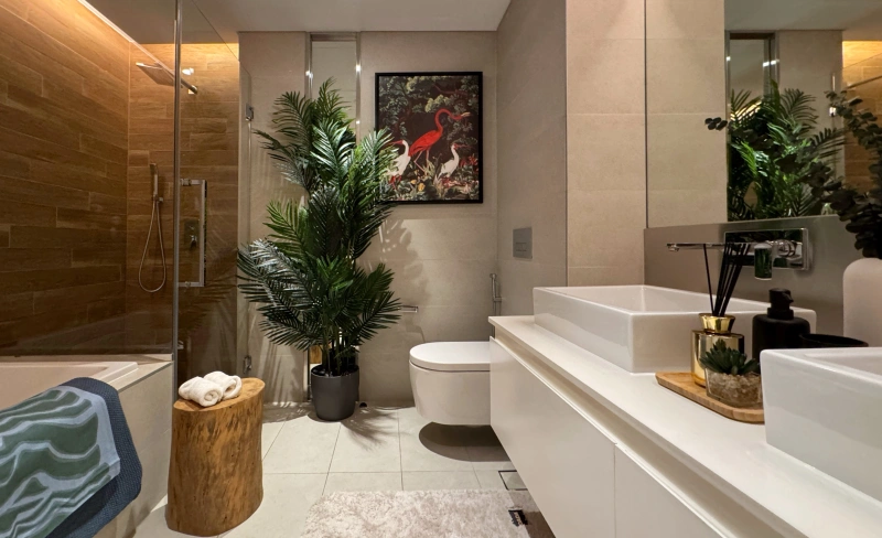 Luxuriöses Apartment mit 3 Schlafzimmern und großem Balkon mit Meerblick in Bluewaters Residences 4