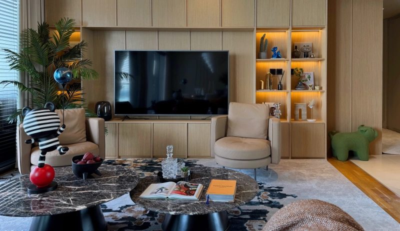 Luxuriöses Apartment mit 3 Schlafzimmern und großem Balkon mit Meerblick in Bluewaters Residences 4