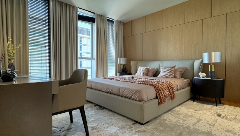 Luxuriöses Apartment mit 3 Schlafzimmern und großem Balkon mit Meerblick in Bluewaters Residences 4