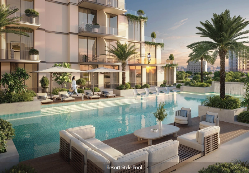 Luxuriöse 2-Zimmer-Wohnung mit eigenem Pool - Resort-Feeling inklusive!