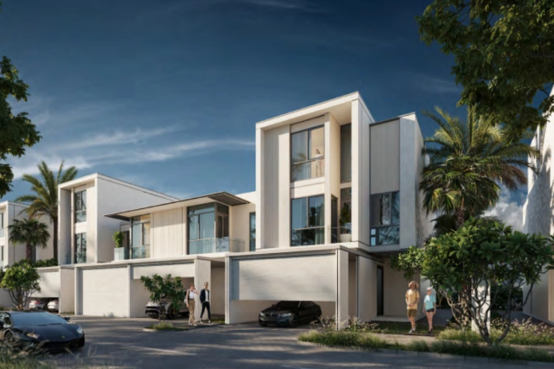 Atemberaubendes modernes 4-Schlafzimmer-Stadthaus mit schlichtem Design