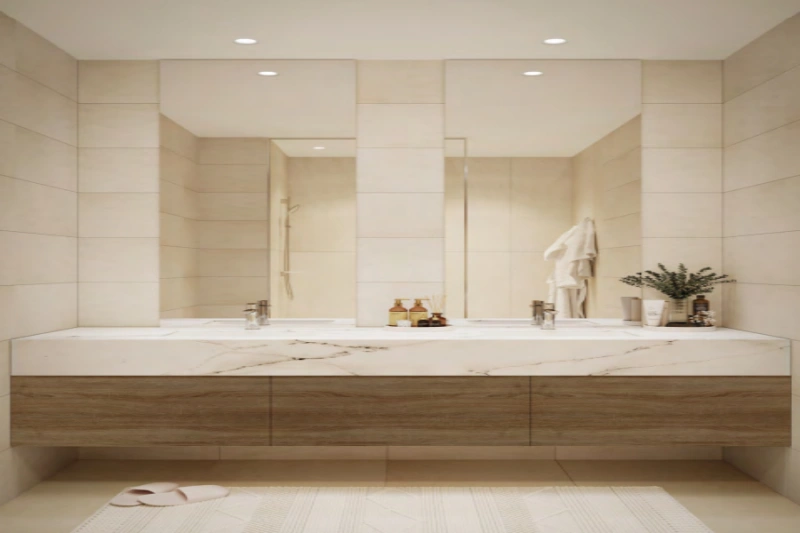 Atemberaubendes modernes 4-Schlafzimmer-Stadthaus mit schlichtem Design