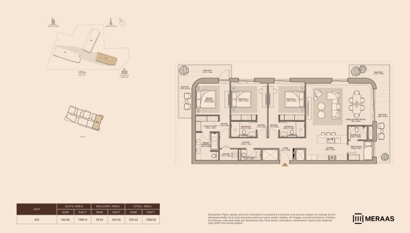 Geräumige 3-Zimmer-Wohnung mit riesigem Layout