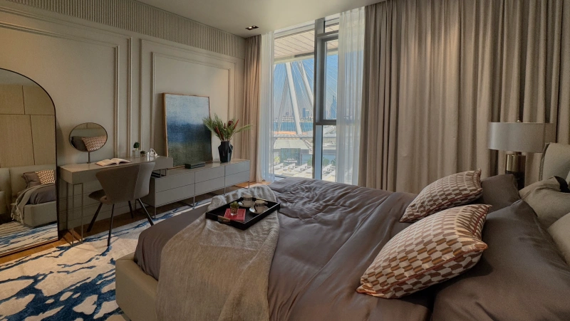 Luxuriöse 2-Zimmer-Wohnung mit Meerblick in Bluewaters Residences 3, komplett modernisiert