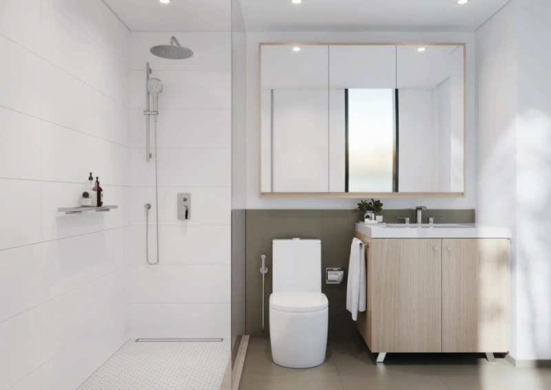 Modernes 1-Schlafzimmer-Apartment mit ausgestatteter Küche