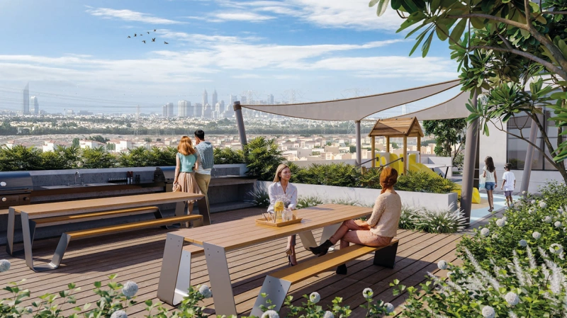 Modernes 1-Schlafzimmer-Apartment mit ausgestatteter Küche