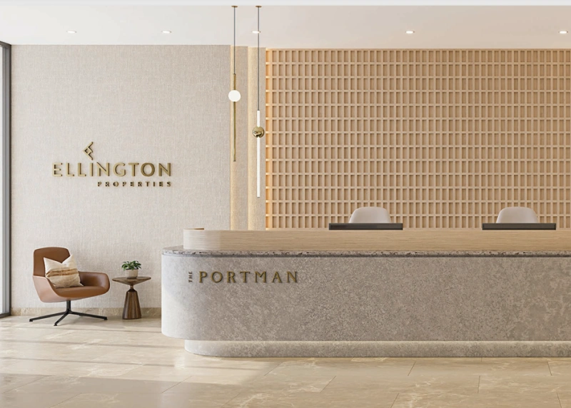 Modernes 1-Schlafzimmer-Apartment mit ausgestatteter Küche